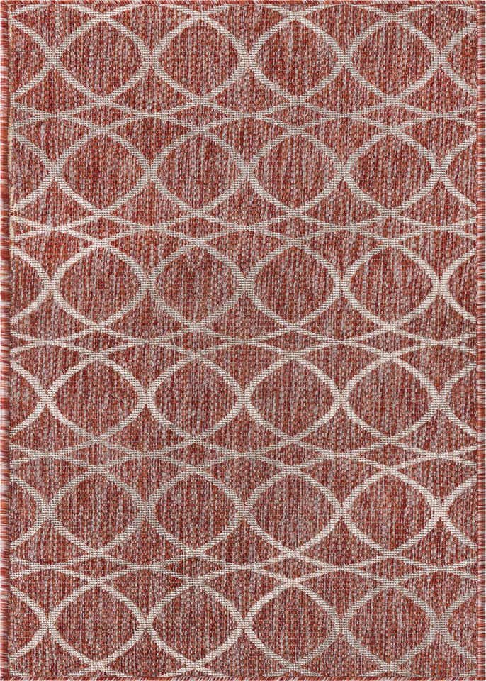 2' x 6' Easy-Clean Trellis Indoor / Outdoor Runner Rug