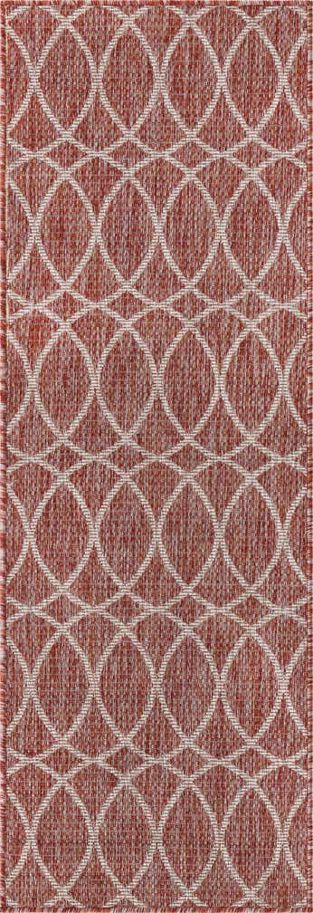 2' x 6' Easy-Clean Trellis Indoor / Outdoor Runner Rug