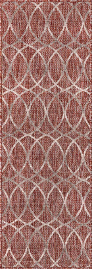 Detail image of 2' x 6' Easy-Clean Trellis Indoor / Outdoor Runner Rug