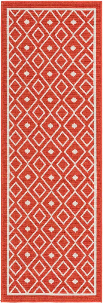 2' x 6' Easy-Clean Trellis Indoor / Outdoor Runner Rug