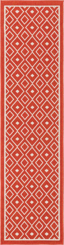 Detail image of 2' x 8' Easy-Clean Trellis Indoor / Outdoor Runner Rug