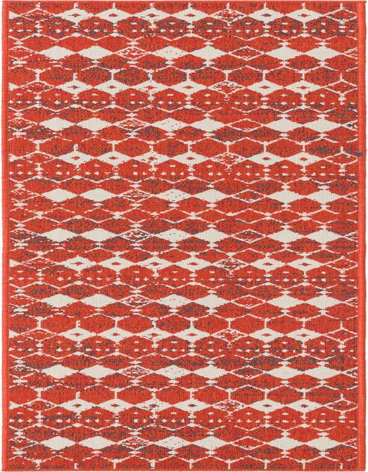 Detail image of 2' x 8' Easy-Clean Trellis Indoor / Outdoor Runner Rug