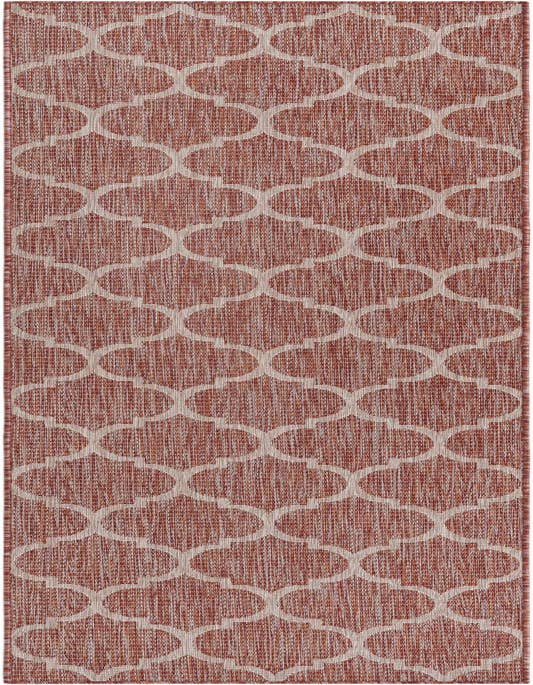 Detail image of 2' 7 x 10' Easy-Clean Trellis Indoor / Outdoor Runner Rug