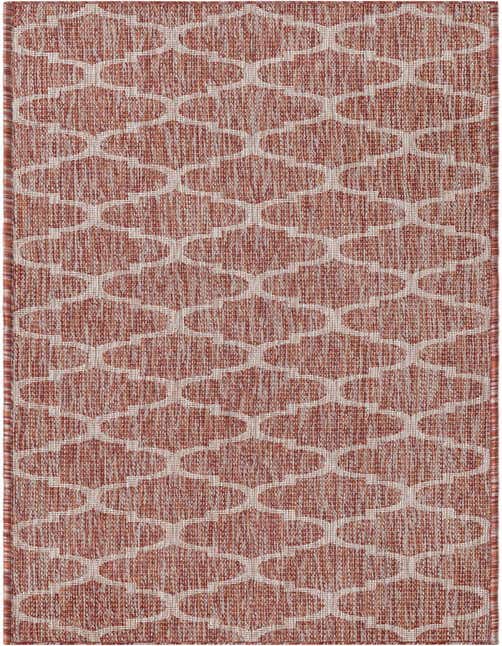 2' x 8' Easy-Clean Trellis Indoor / Outdoor Runner Rug