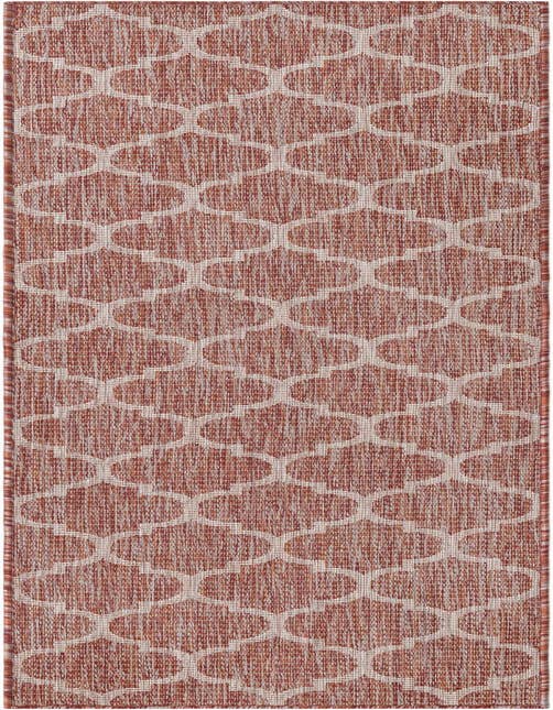 Detail image of 2' x 8' Easy-Clean Trellis Indoor / Outdoor Runner Rug