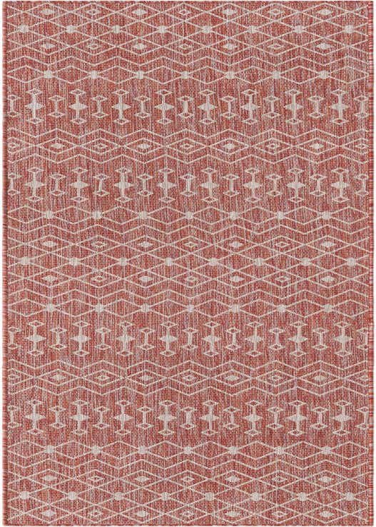 2' 7 x 10' Easy-Clean Trellis Indoor / Outdoor Runner Rug