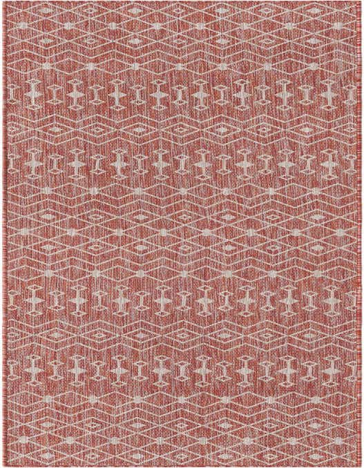 2' 7 x 10' Easy-Clean Trellis Indoor / Outdoor Runner Rug
