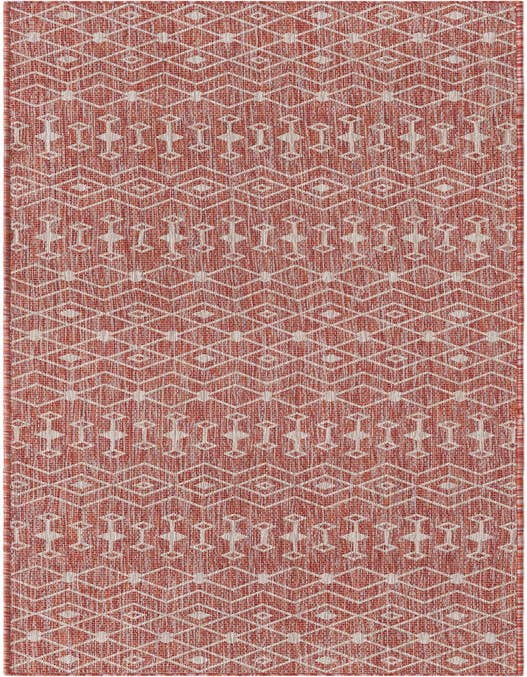Detail image of 2' 7 x 10' Easy-Clean Trellis Indoor / Outdoor Runner Rug