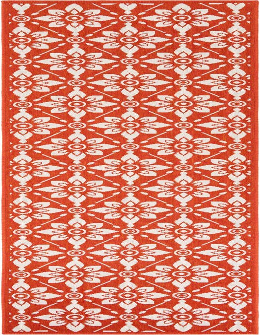 Detail image of 2' 7 x 10' Easy-Clean Trellis Indoor / Outdoor Runner Rug