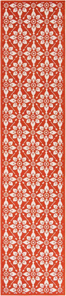 2' 7 x 12' Easy-Clean Trellis Indoor / Outdoor Runner Rug
