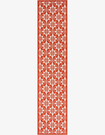 2' 7 x 12' Easy-Clean Trellis Indoor / Outdoor Runner Rug