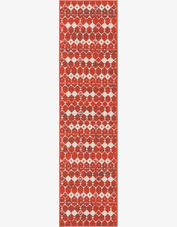 2' x 8' Easy-Clean Trellis Indoor / Outdoor Runner Rug