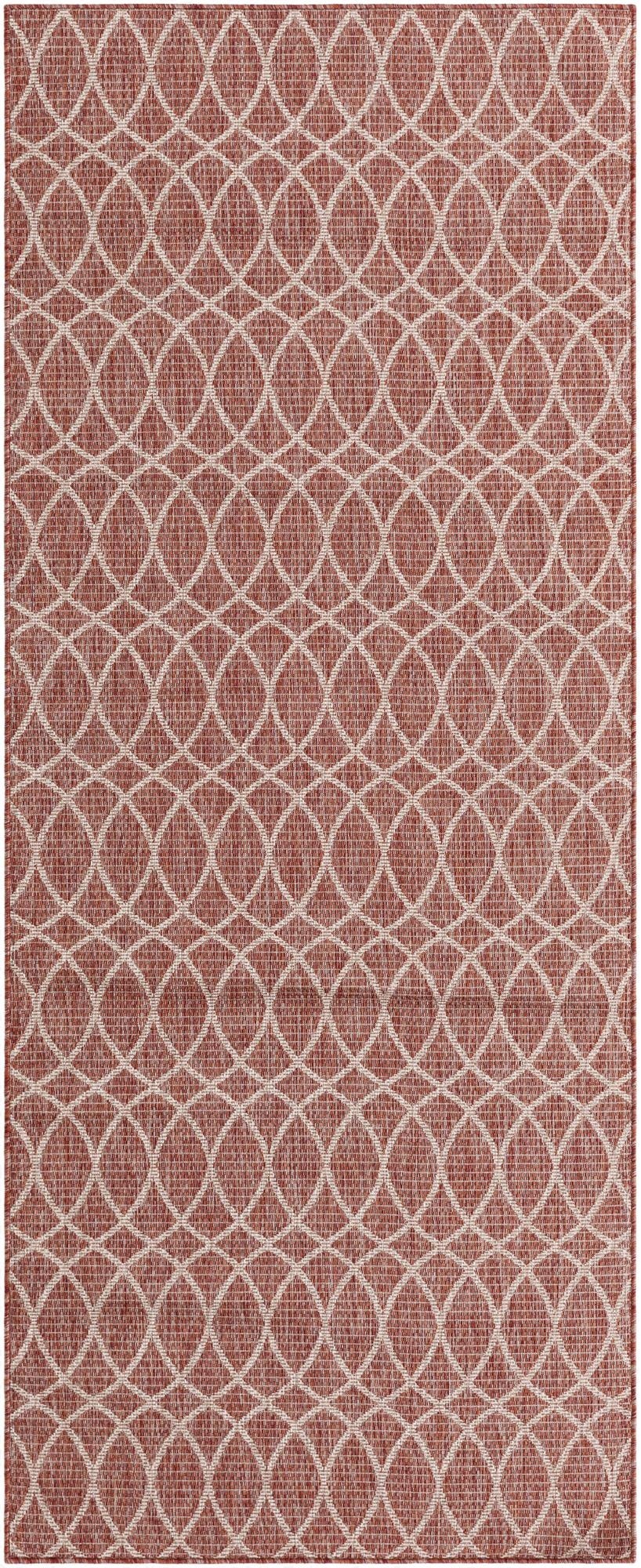 4' x 10'  Washable Trellis Indoor / Outdoor Runner Rug