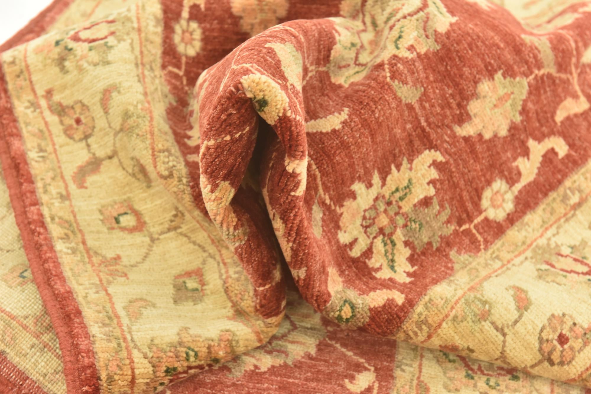 2' 10 x 9' 7 Hand Knotted Peshawar Ziegler Runner Rug