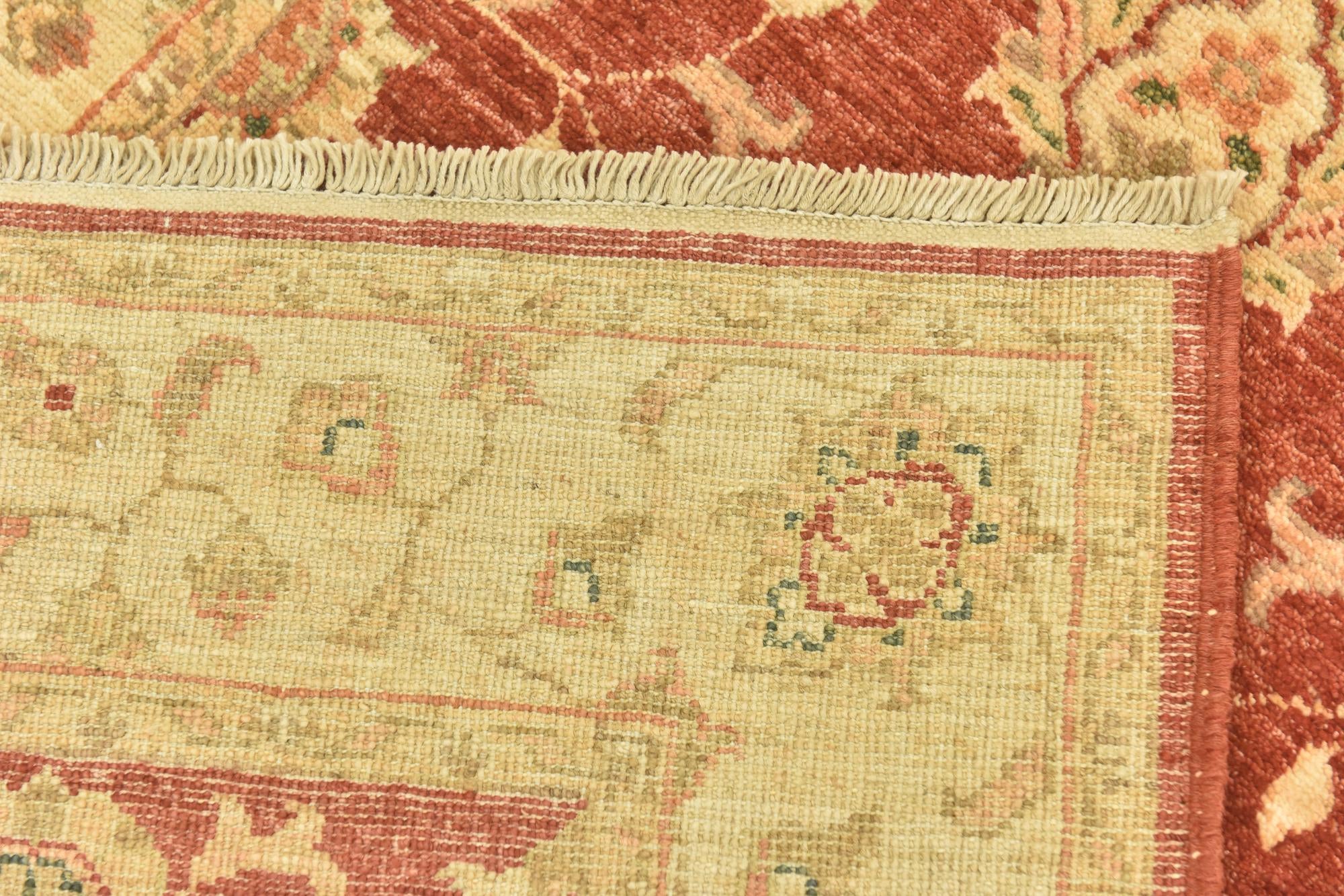 2' 10 x 9' 7 Hand Knotted Peshawar Ziegler Runner Rug