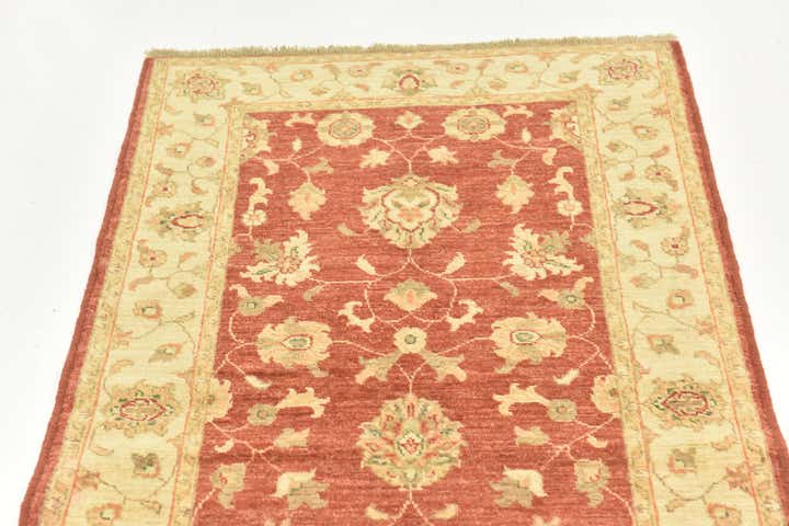 2' 10 x 9' 7 Hand Knotted Peshawar Ziegler Runner Rug