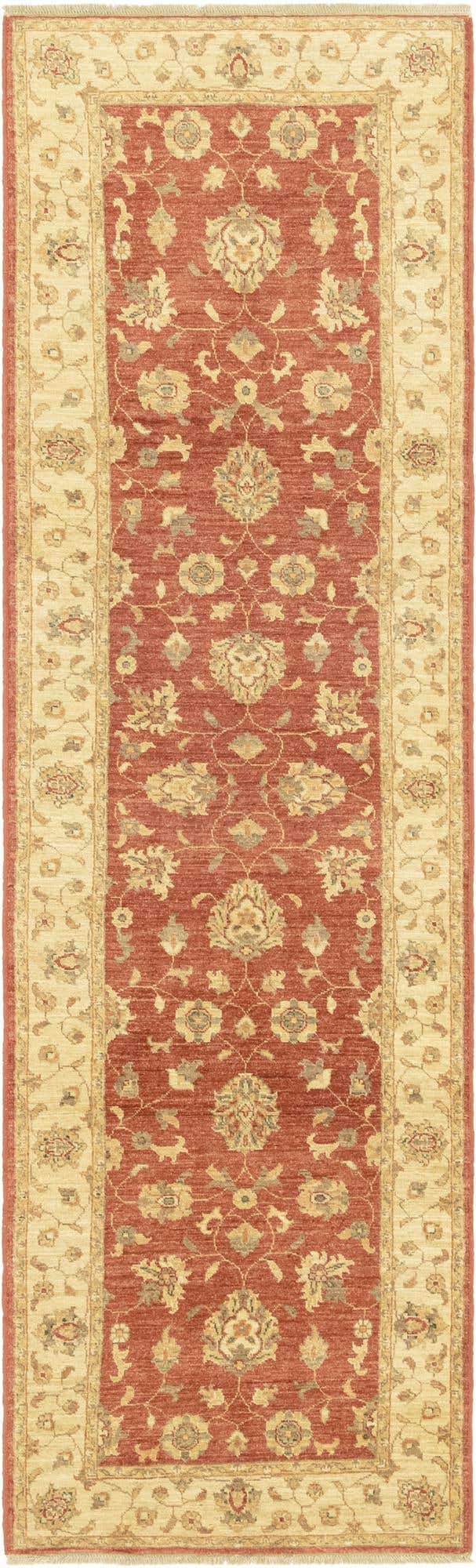2' 10 x 9' 7 Hand Knotted Peshawar Ziegler Runner Rug