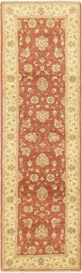 Detail image of 2' 10 x 9' 7 Hand Knotted Peshawar Ziegler Runner Rug
