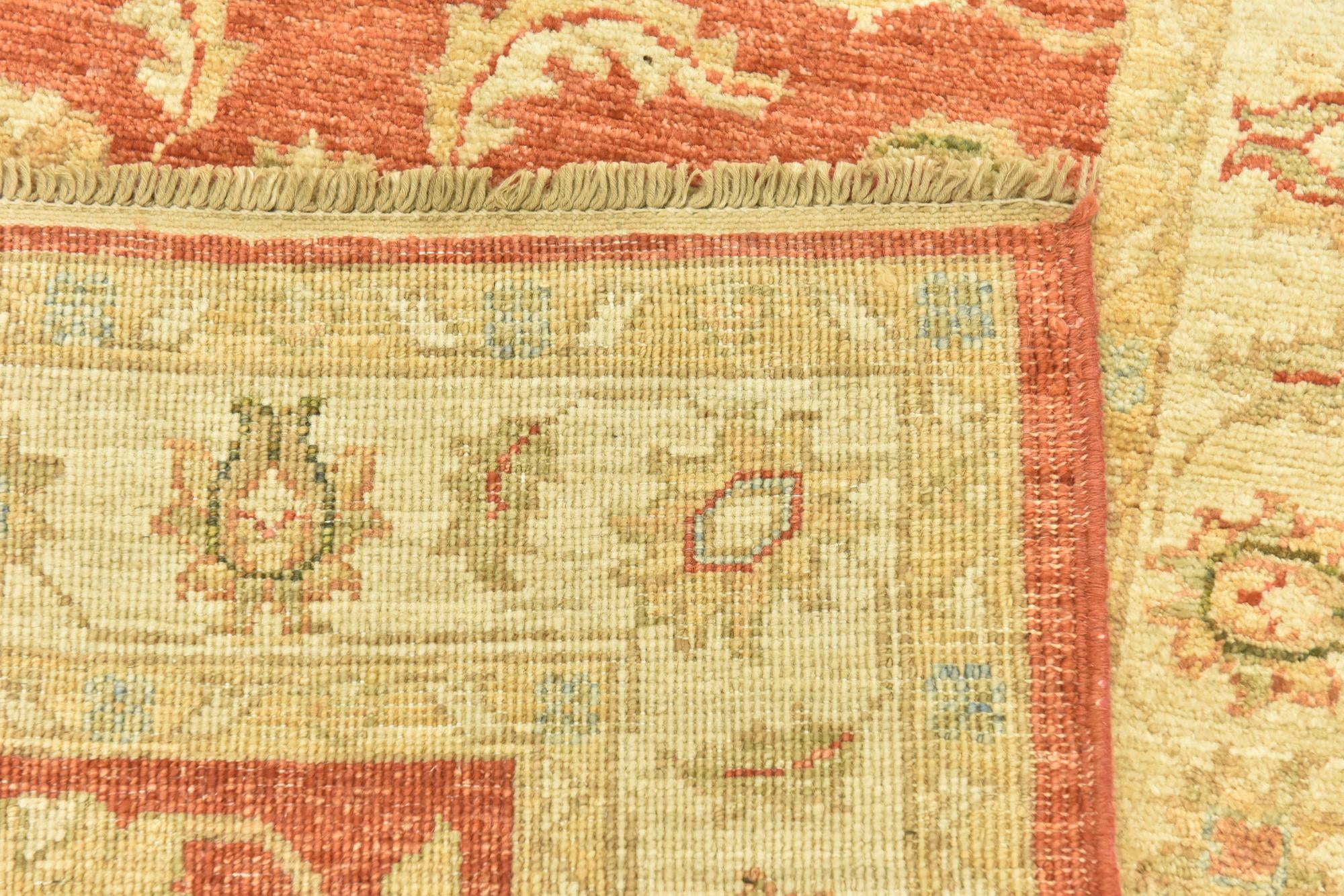 2' 9 x 8' Hand Knotted Peshawar Ziegler Runner Rug