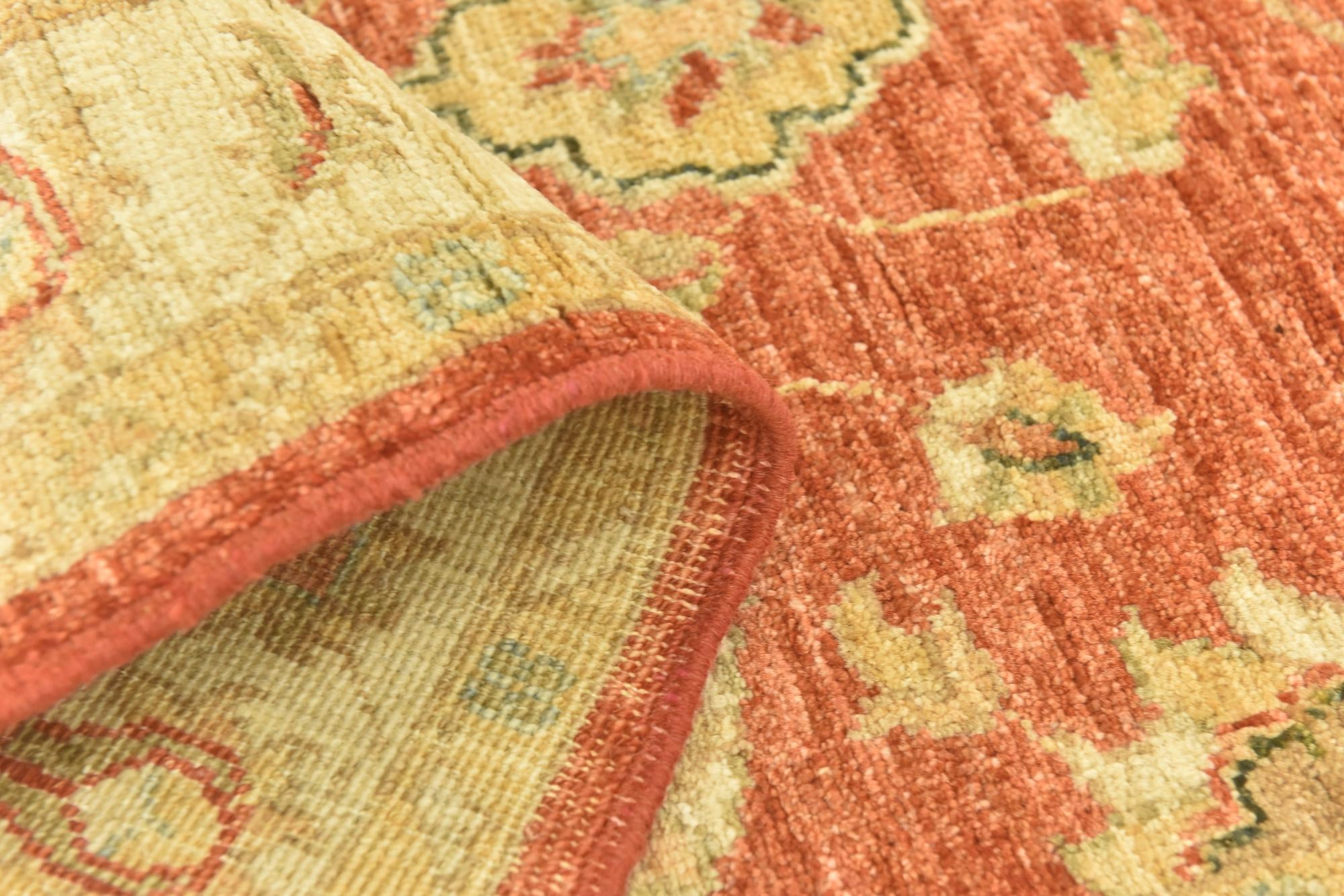 2' 9 x 8' Hand Knotted Peshawar Ziegler Runner Rug