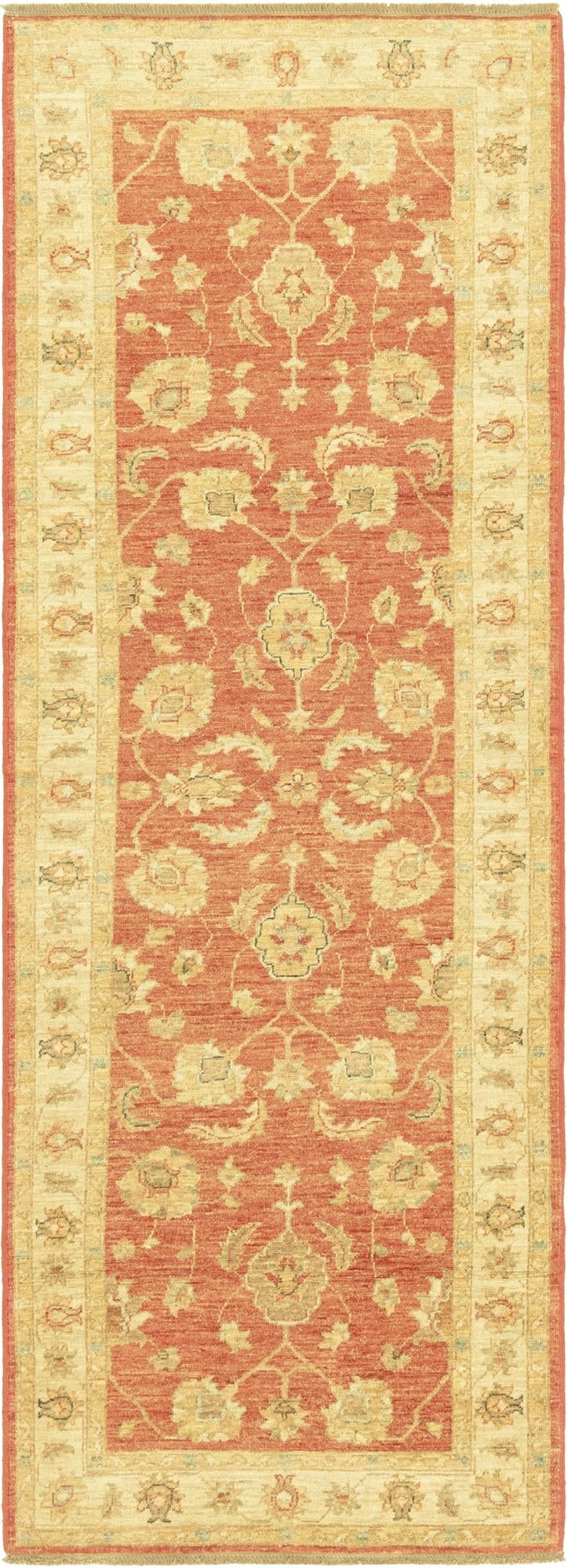 2' 9 x 8' Hand Knotted Peshawar Ziegler Runner Rug