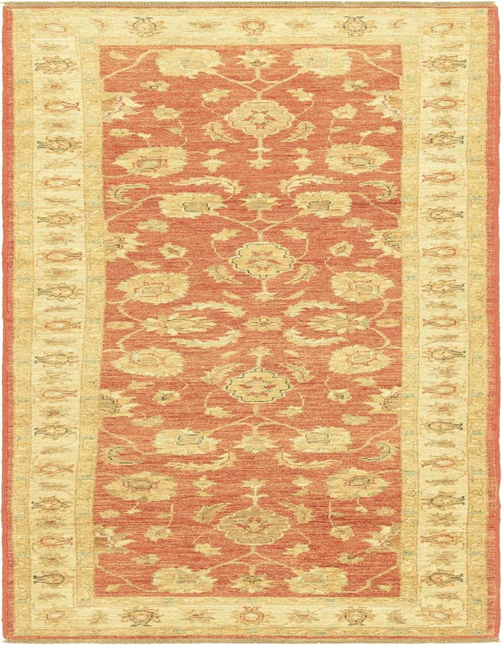 Detail image of 2' 9 x 8' Hand Knotted Peshawar Ziegler Runner Rug