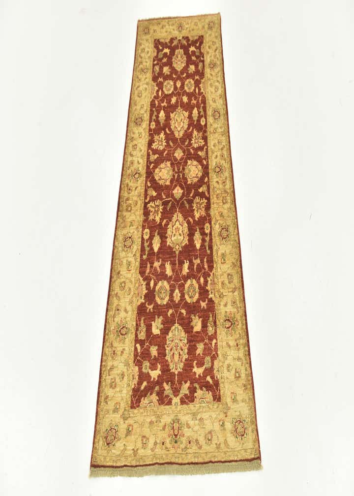 2' 6 x 6' 4 Hand Knotted Peshawar Ziegler Runner Rug