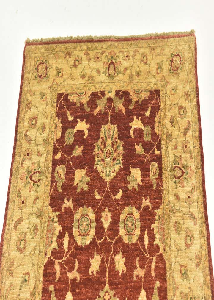 2' 6 x 6' 4 Hand Knotted Peshawar Ziegler Runner Rug