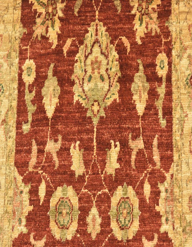 Detail image of 2' 6 x 6' 4 Hand Knotted Peshawar Ziegler Runner Rug