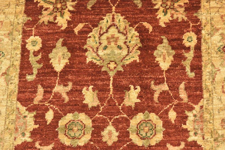 Detail image of 2' 6 x 6' 4 Hand Knotted Peshawar Ziegler Runner Rug