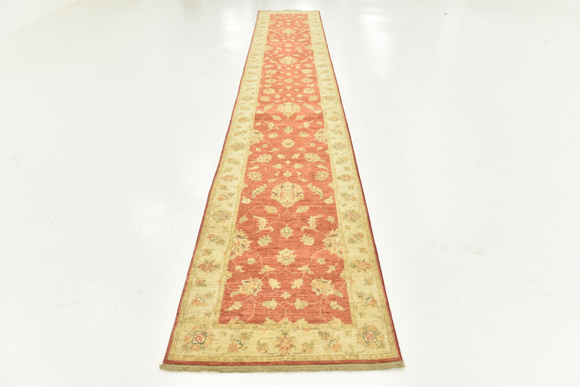 2' 8 x 16' 3 Hand Knotted Peshawar Ziegler Runner Rug