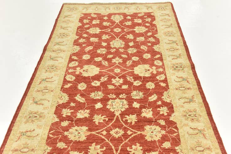 Detail image of 4' x 15' 10 Hand Knotted Peshawar Ziegler Wool Runner Rug