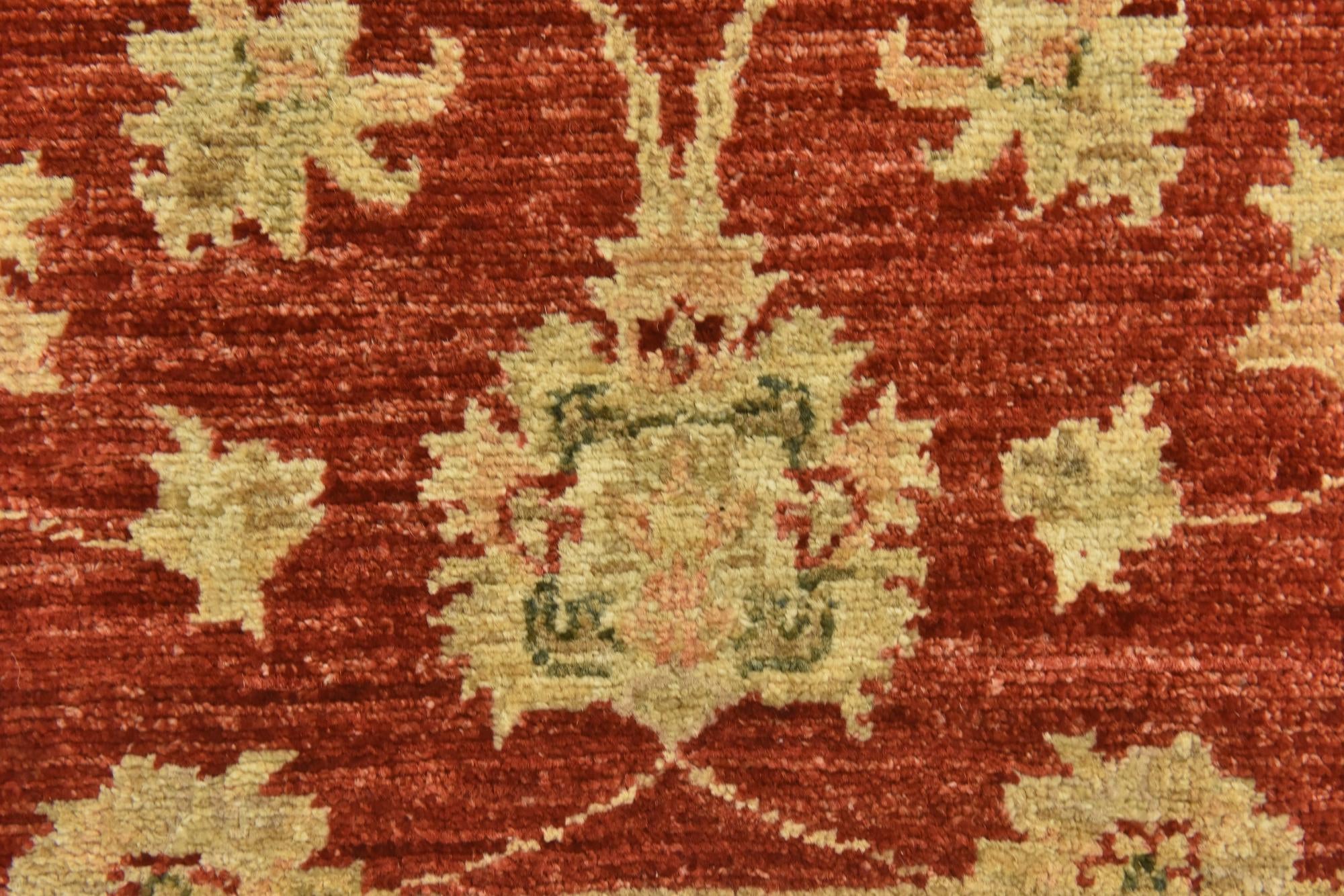 4' x 15' 10 Hand Knotted Peshawar Ziegler Wool Runner Rug