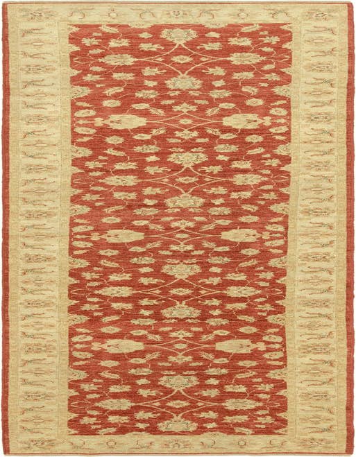Detail image of 4' x 15' 10 Hand Knotted Peshawar Ziegler Wool Runner Rug