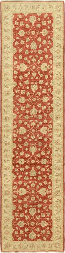 4' x 15' 10 Hand Knotted Peshawar Ziegler Wool Runner Rug