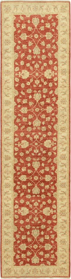 Detail image of 4' x 15' 10 Hand Knotted Peshawar Ziegler Wool Runner Rug