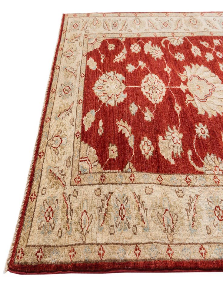 Detail image of 3' x 19' Hand Knotted Peshawar Ziegler Runner Rug
