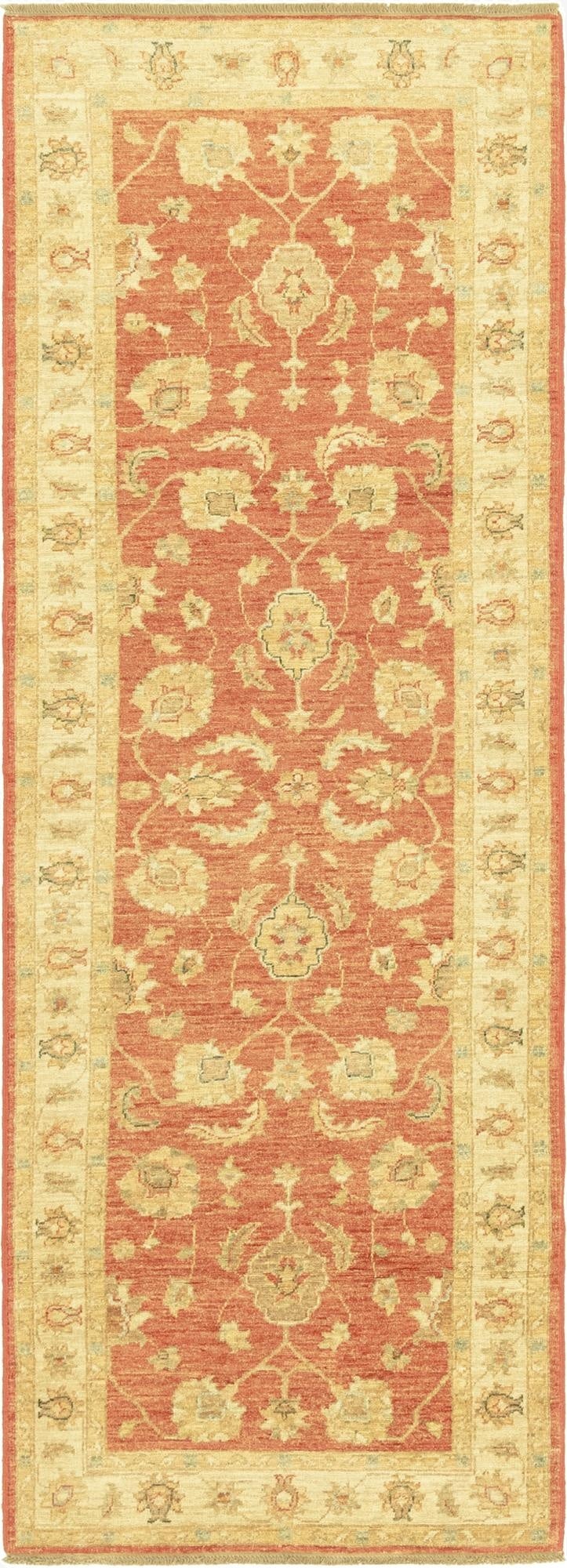 2' 9 x 8'  Hand Knotted Peshawar Ziegler Runner Rug