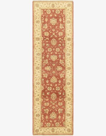2' 10 x 9' 7 Hand Knotted Peshawar Ziegler Runner Rug