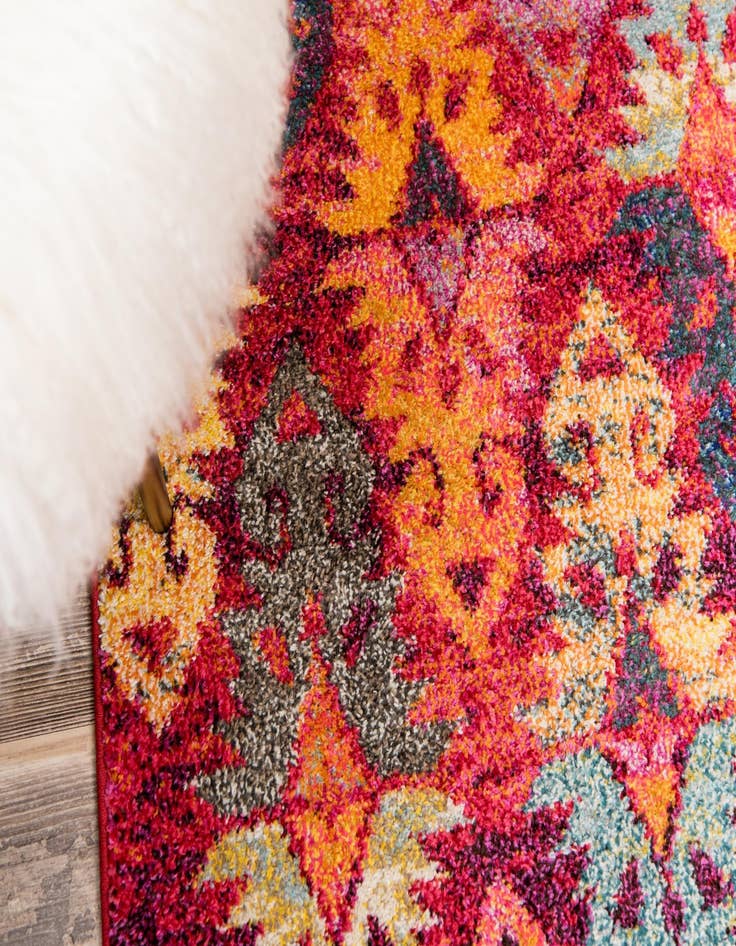 Detail image of 2' 2 x 6' 9  Washable Santa Fe Runner Rug