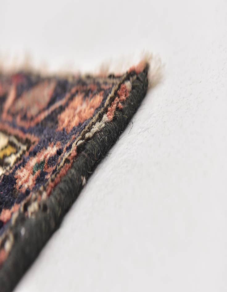 Detail image of 3' 5 x 9' 5  Hand Knotted Shahsavand Persian Wool Runner Rug