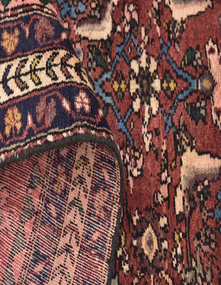 Detail image of 3' 5 x 9' 5  Hand Knotted Shahsavand Persian Wool Runner Rug