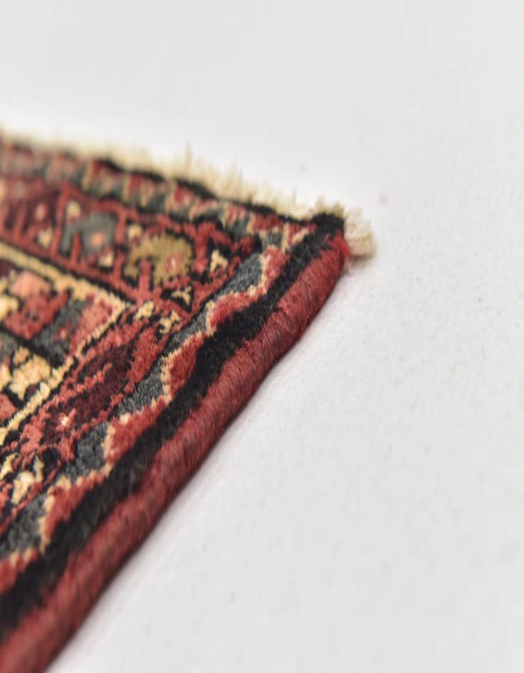 Detail image of 3' 7 x 10'  Hand Knotted Shahsavand Persian Wool Runner Rug