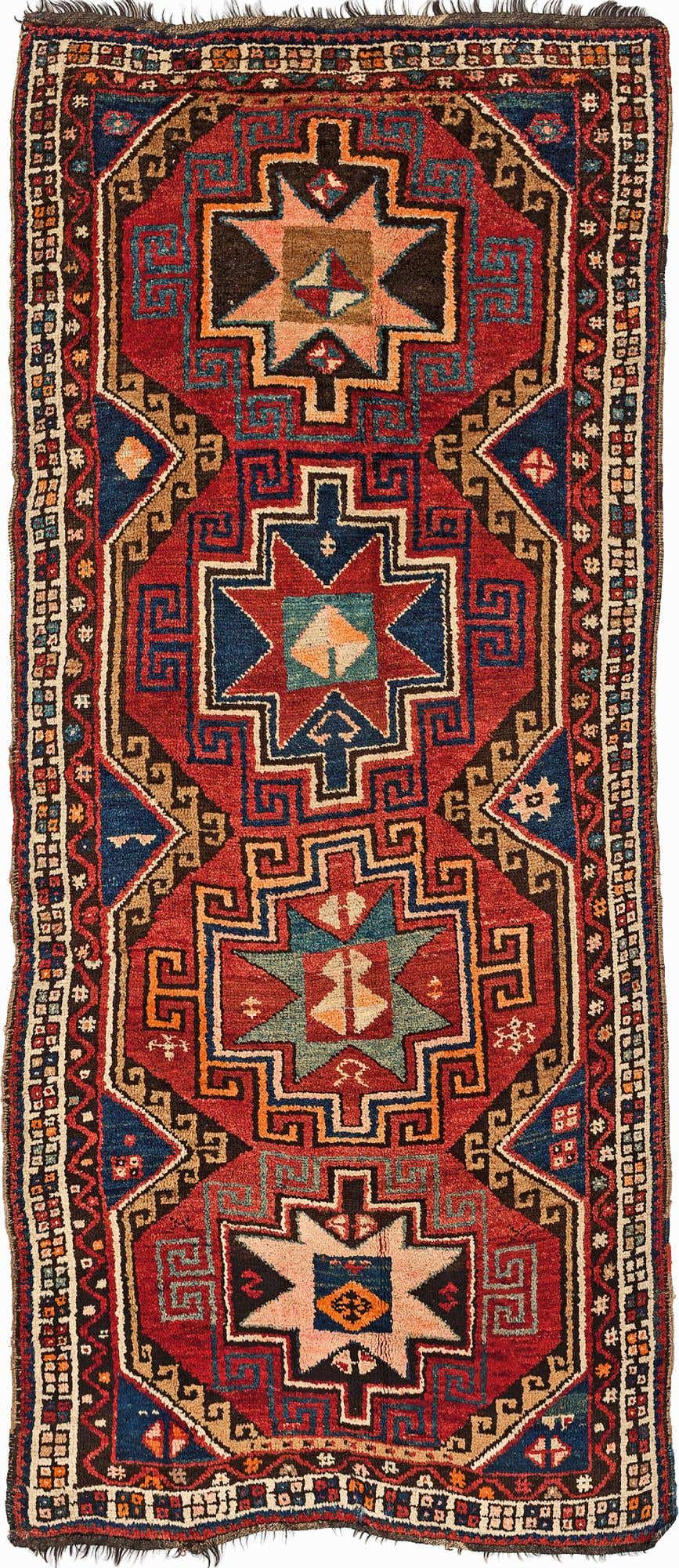 4' 4 x 10' 2 Shiraz Wool Runner Rug