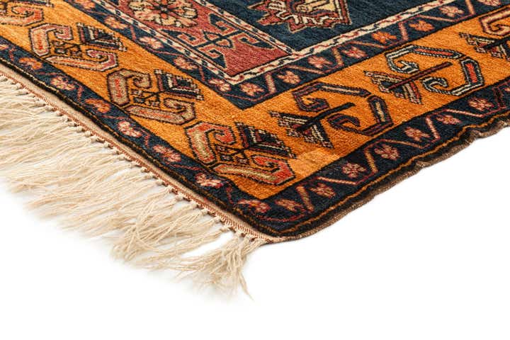 4' x 8' 4 Hand Knotted Shiraz Oriental Wool Runner Rug