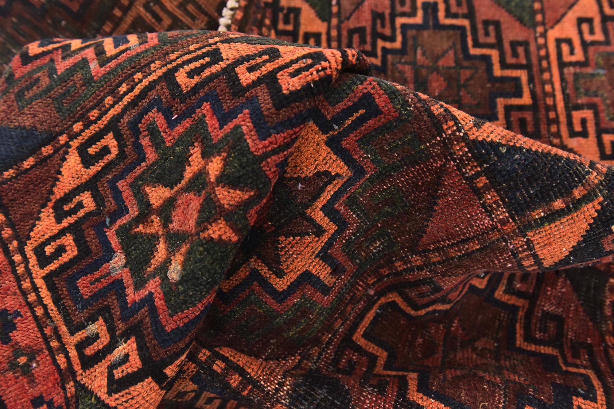 4' 9 x 9' 9 Hand Knotted Shiraz Persian Wool Runner Rug