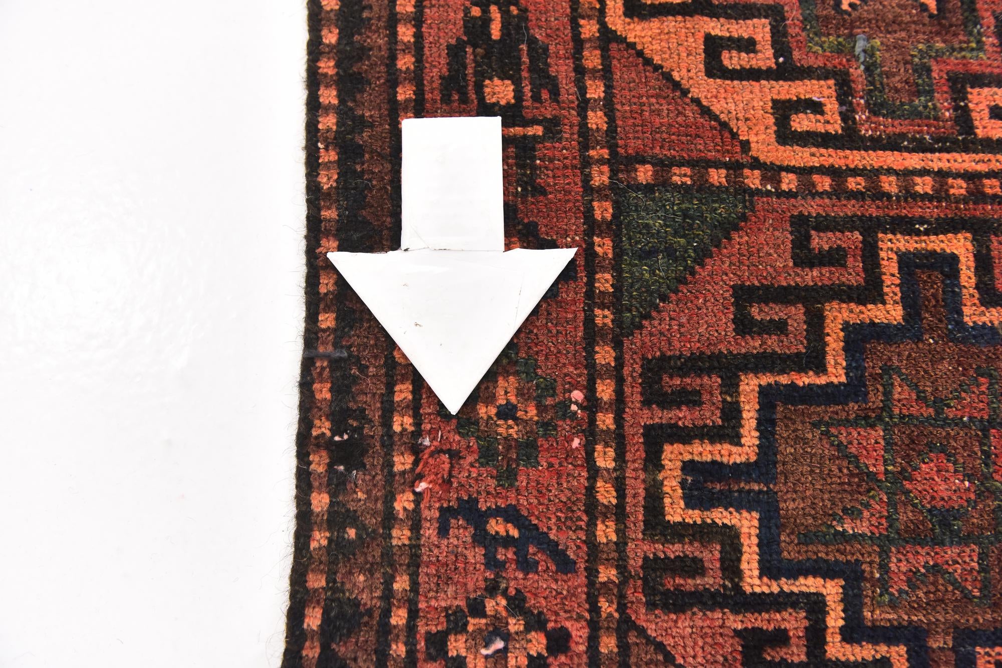 4' 9 x 9' 9 Hand Knotted Shiraz Persian Wool Runner Rug
