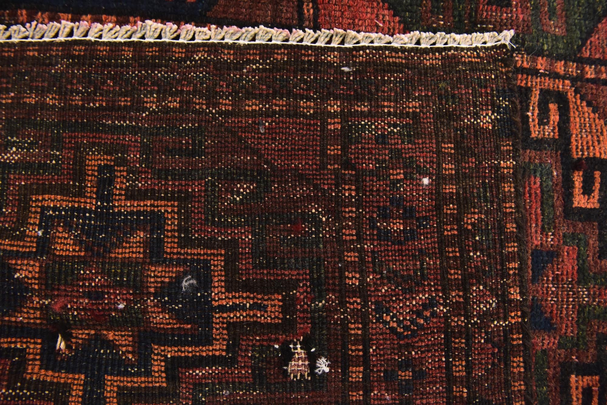 4' 9 x 9' 9 Hand Knotted Shiraz Persian Wool Runner Rug