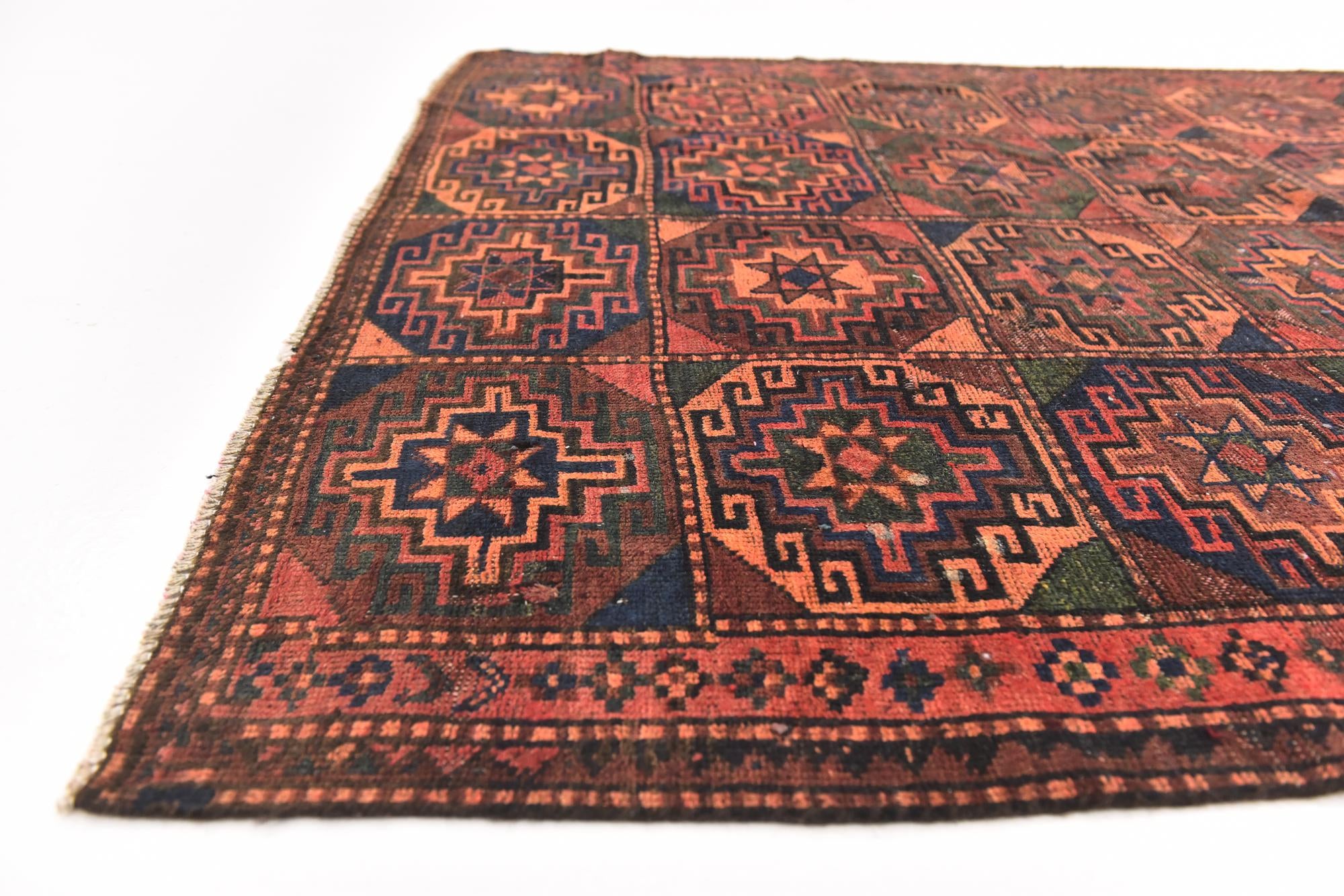 4' 9 x 9' 9 Hand Knotted Shiraz Persian Wool Runner Rug