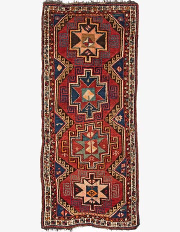 4' 4 x 10' 2 Shiraz Wool Runner Rug